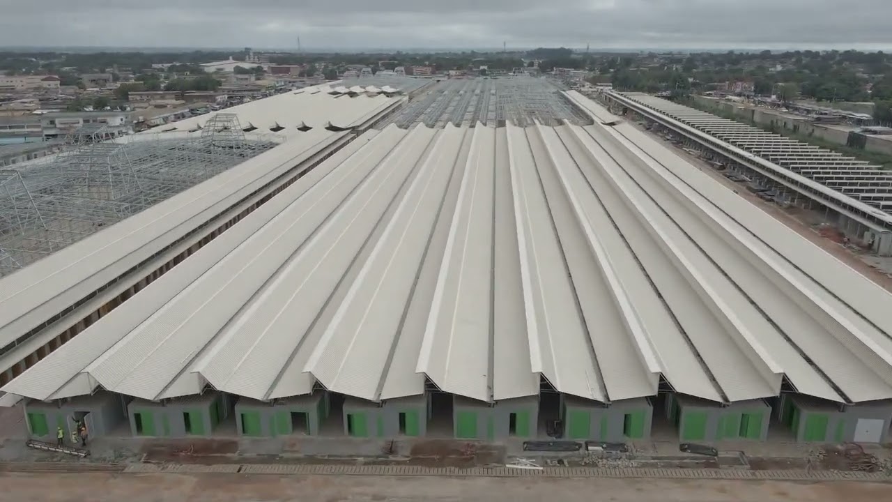 Etat d'avancement du Grand Marché de Bouaké Octobre 2024