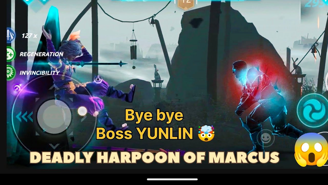 Fastest way to defeat the Boss YUNLIN//shadow fight 4// Shadow fight 4 arena//Boss YUNLIN// Chapter7