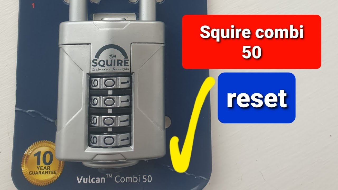 How to reset a squire combination padlock💥