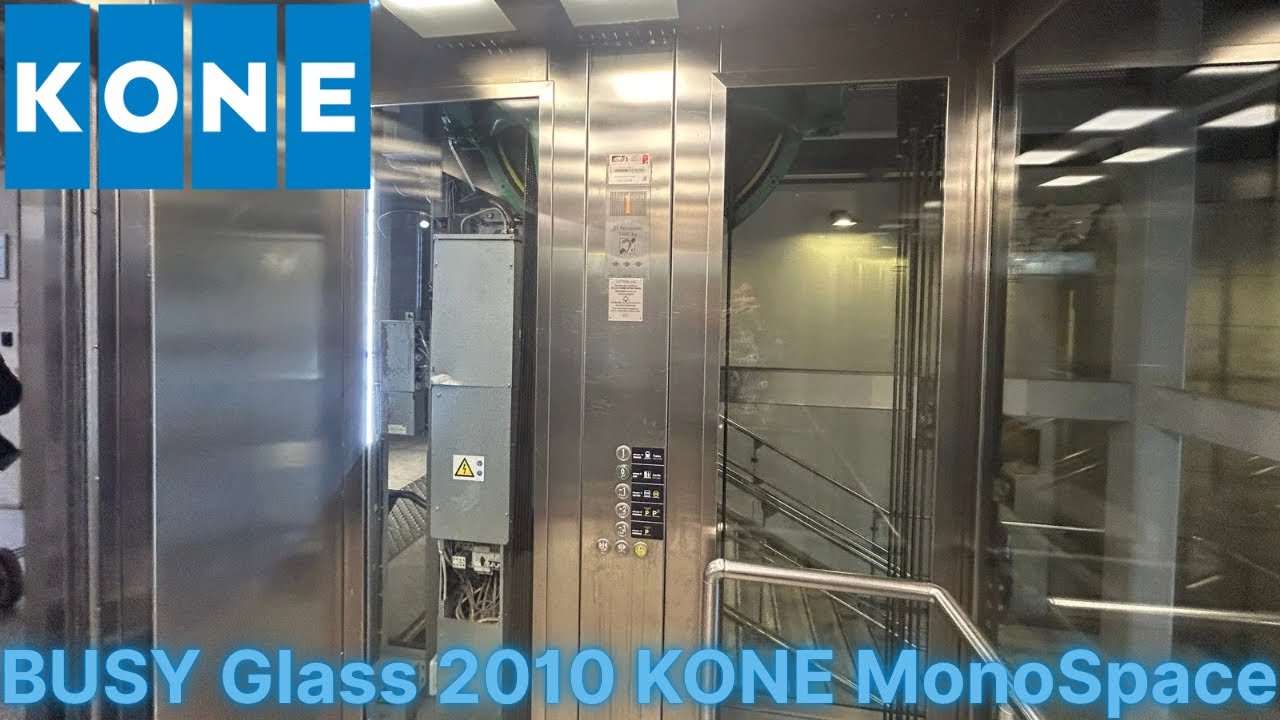 BUSY 2010 KONE MonoSpace MRL Traction Elevator | Saint Lazare | Paris, France