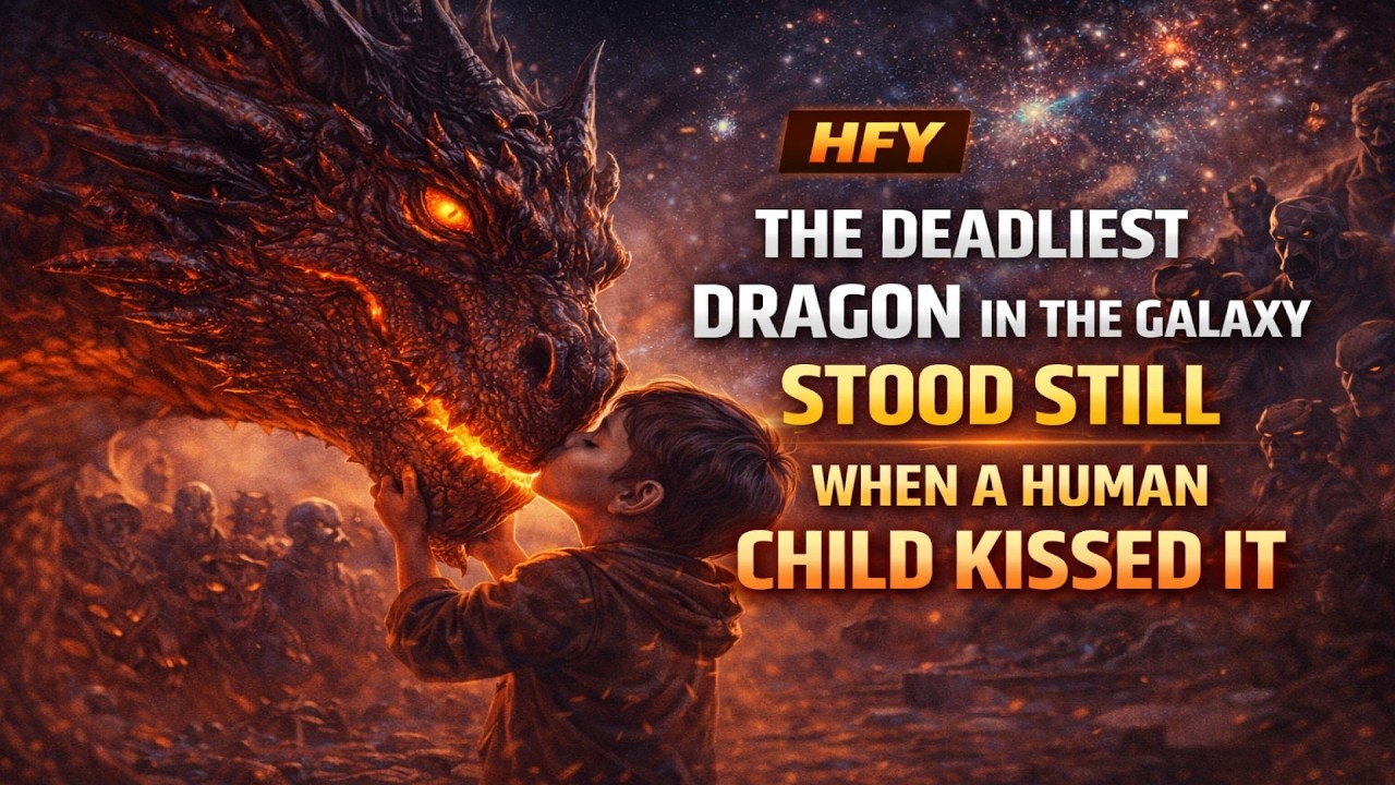 The Deadliest Dragon in the Galaxy Stood Still When a Human Child Kissed It | HFY
