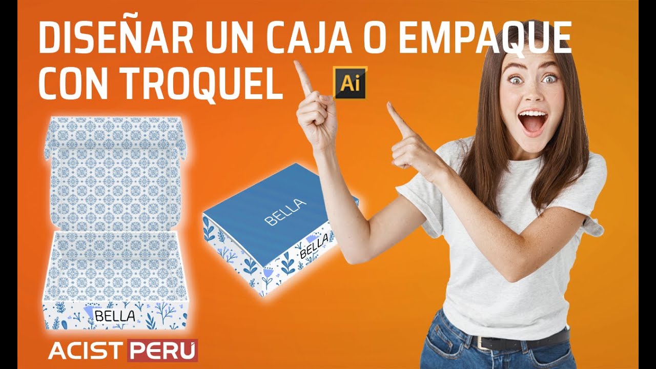 Cómo diseñar o crear  una caja, empaque o packaging en adobe illustrator