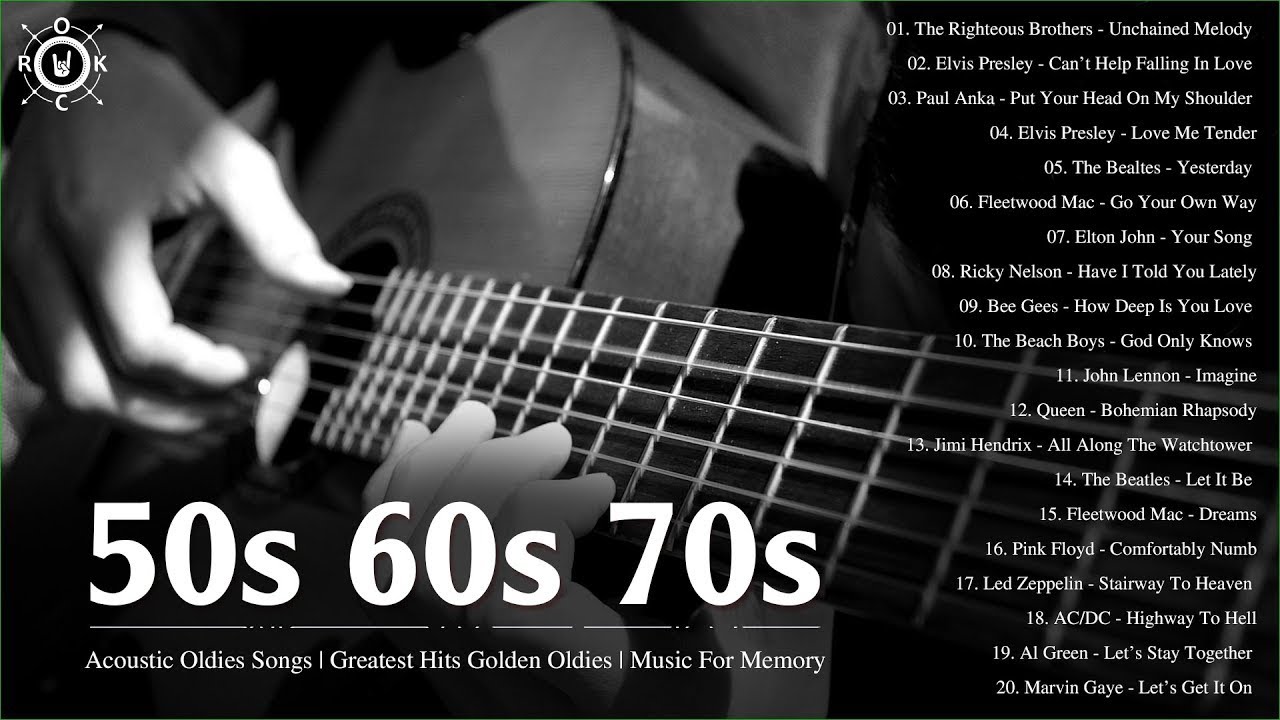 Acoustic Oldies Songs 50s 60s 70s | Greatest Hits Golden Oldies | Music For memory