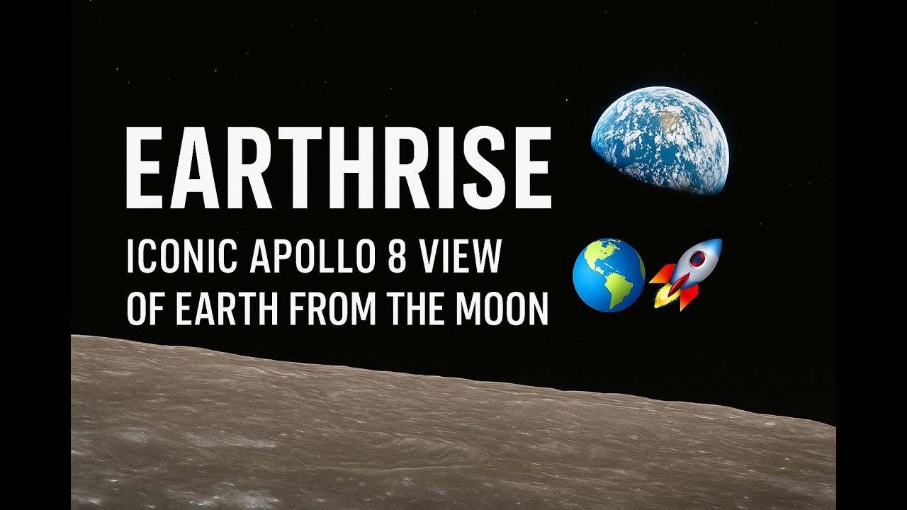 Earthrise: Iconic Apollo 8 View of Earth from the Moon 🌍🚀&rdquo;