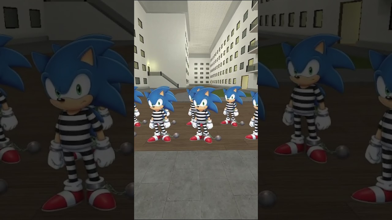 Escape Nextbots Sonic Prisoners And Mario Bros Police 