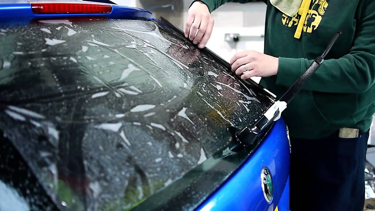 How To Reverse Roll A Back Window When Window Tinting