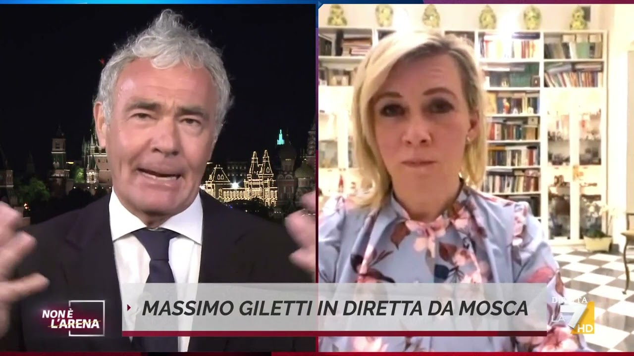 Russia, Maria Zakharova attacca Massimo Giletti: 