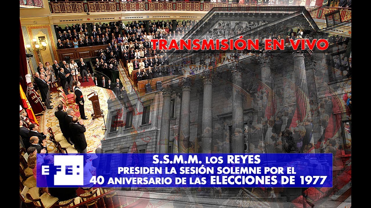 Reyes asisten a la conmemoraci&oacute;n 40 aniversario primeras elecciones democr&aacute;ticas en el Congreso.