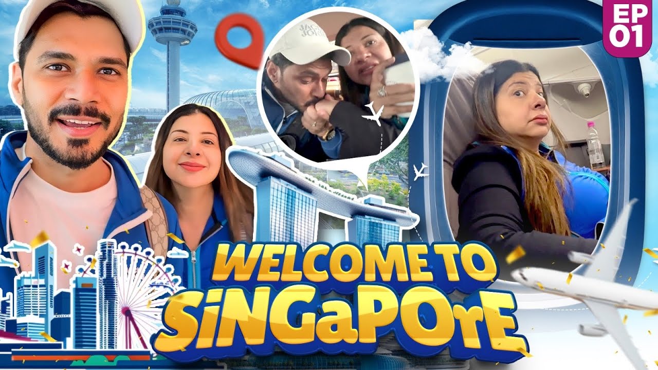 ANNIVERSARY TRIP STARTS❤️| EP 1 | SINGAPORE 2025