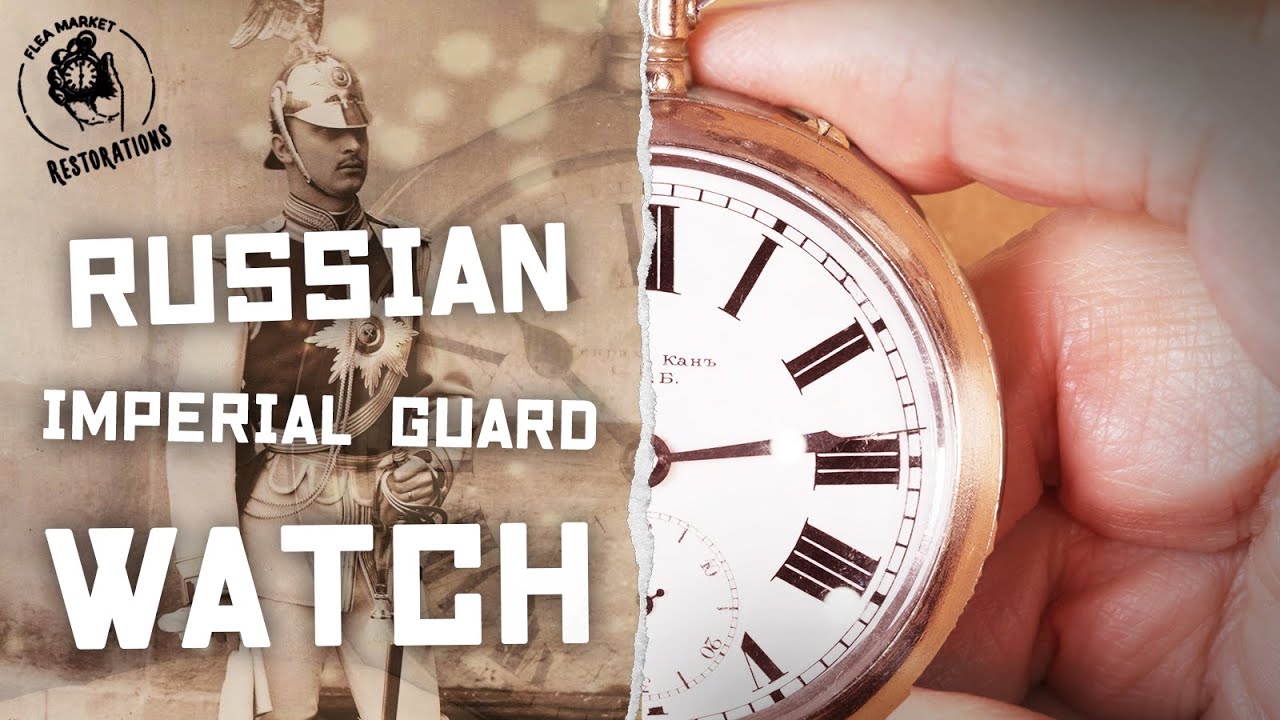 Restoration of Russian Imperial Guard Pocket Watch | Pre 1917 | Heinrich Khan | 4K Restoration Video