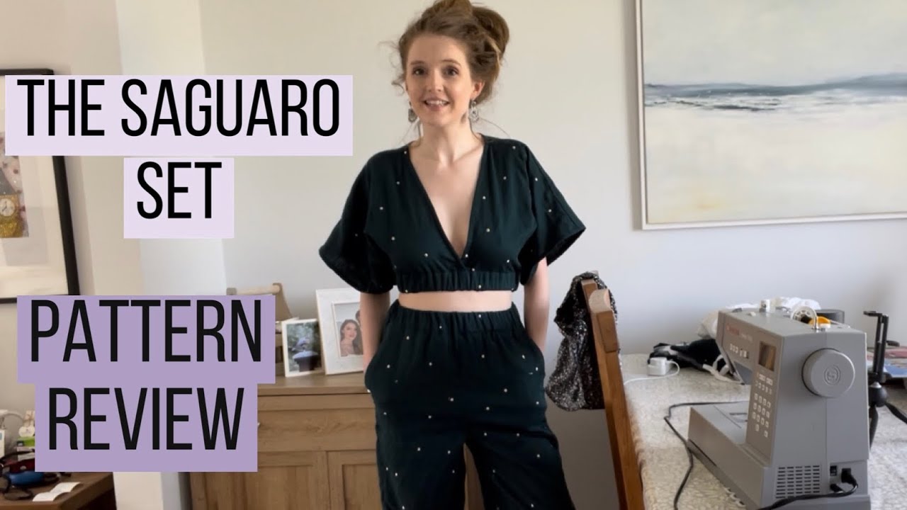 Pattern review & sew with me of the saguaro set by the Friday pattern company. Holly Dennett