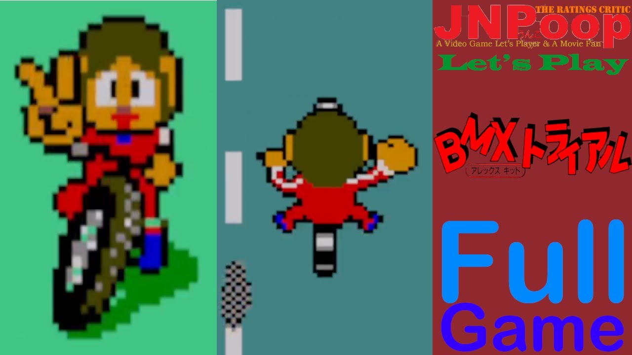 BMX-триал Алекса Кидда — полная игра: гонки до Mario Kart