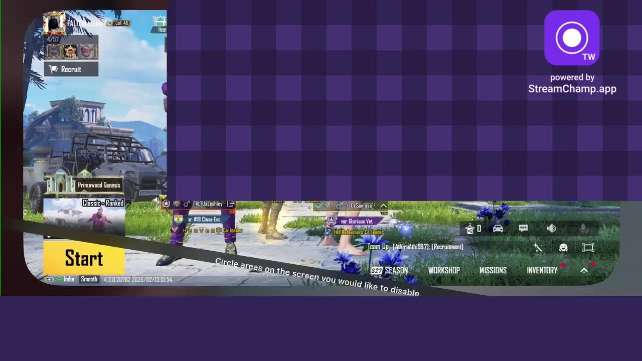 Broadcast powered by StreamChamp