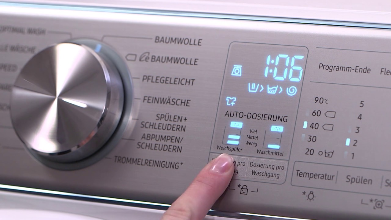 Samsung QuickDrive: Automatische Dosierung