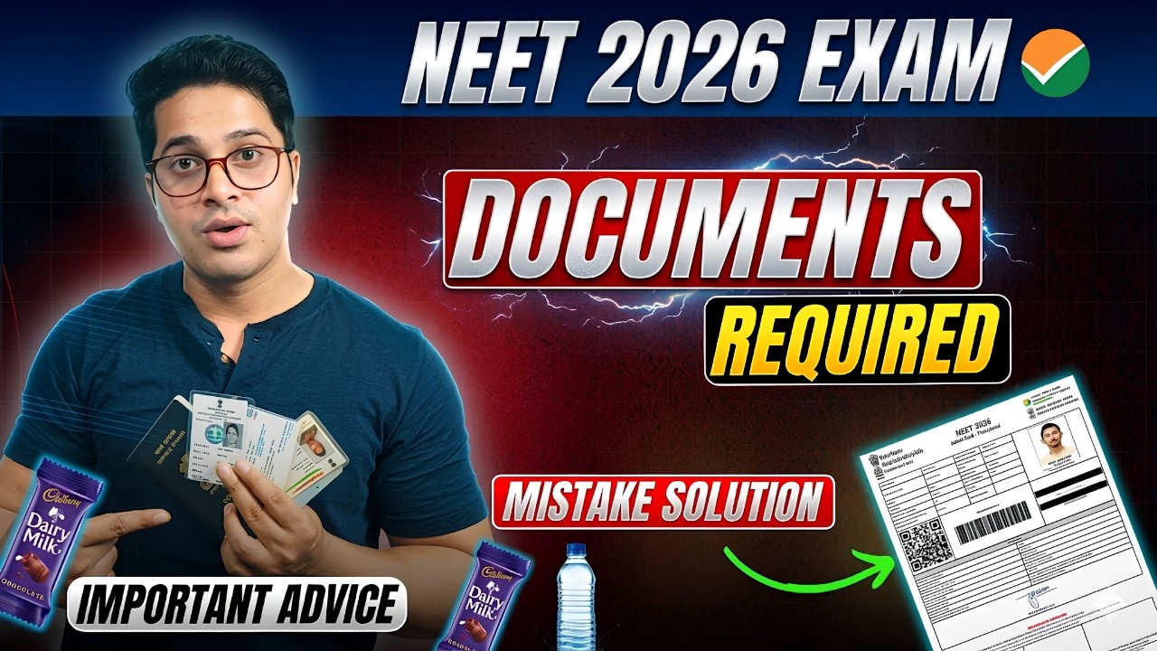 🔥Important Documents for NEET 2026 Exam Centre | Admit Card Mistakes | NTA Guidelines | Dress Code