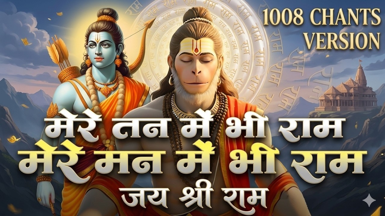 मेरे तन में भी राम मेरे मन में भी राम | Mere Man Me Bhi Ram | Ram Naam Kirtan | Ram Naam | Ram Dhun