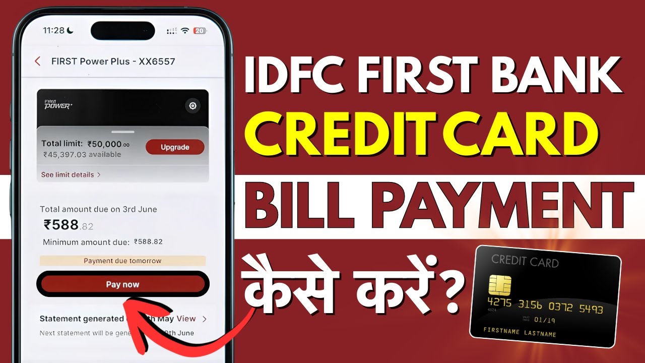 IDFC First Bank Credit Card Ka Bill Kaise Bhare? How to Pay IDFC First Credit Card Bill Online