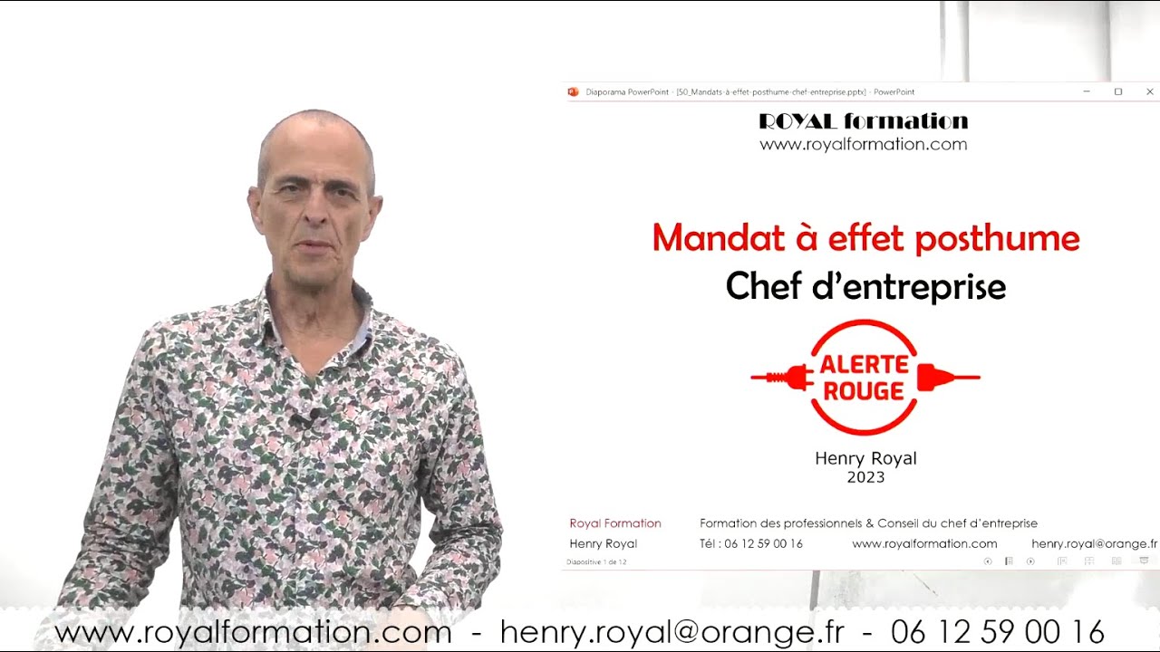 Mandat à effet posthume et gestion de l'entreprise : attention, danger !