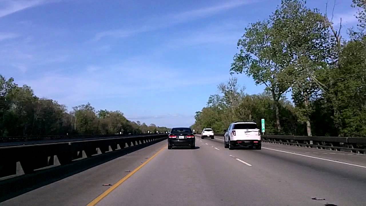 Drive Across Atchafalaya Swamp: Interstate 10