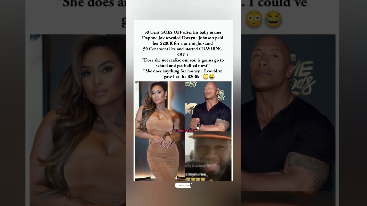 50 cent reportedly had a lot to say about this situation 😳👀 #50cent #daphnejoy #therock