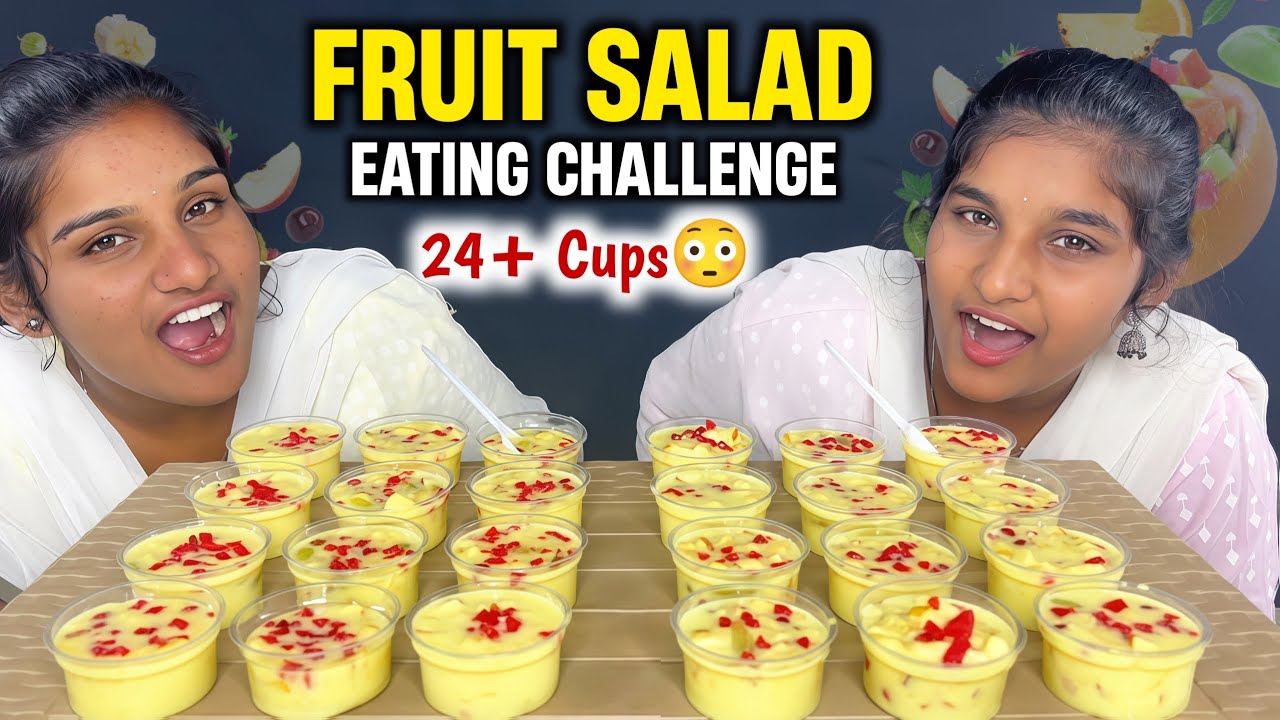 Epic 24 Cups Fruit Salad Challenge | You Won't Believe What Happened Next! 🍏🍓