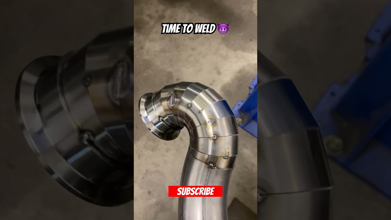 Time to weld! 😮&zwj;💨 #weld #ti #exhaust #welder  #shorts #fyp #tig #titanium #turbo