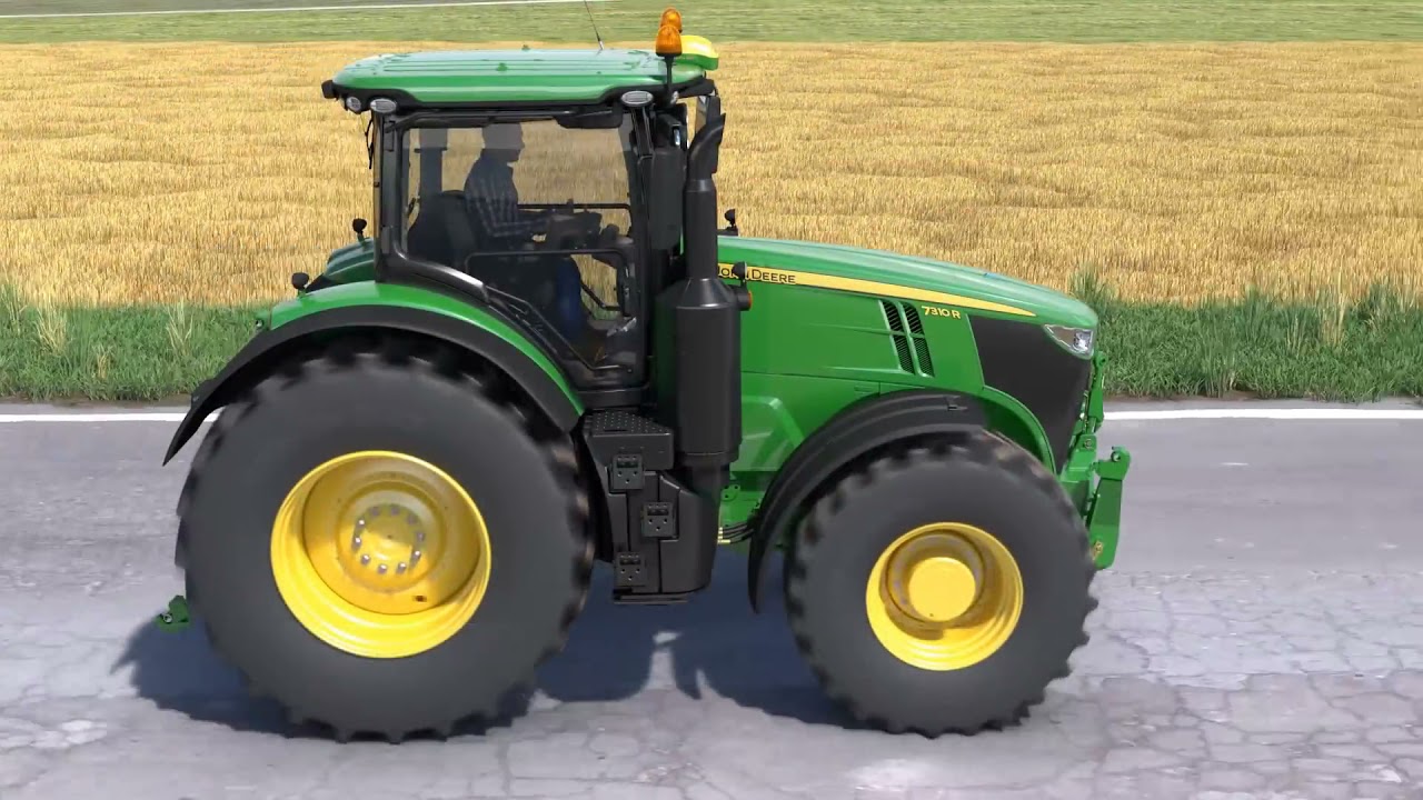John Deere  7R Series Tractors  Suspension TLS Active Seat HCS Animation