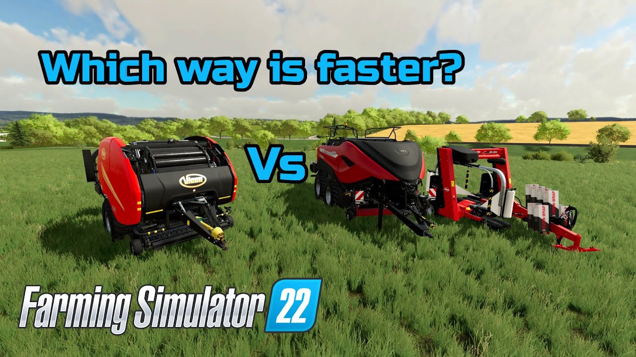 Silage wrapping | Is the fast bale actually fast? Vicon Fast Baler vs Case Baler and Kuhn wrapper
