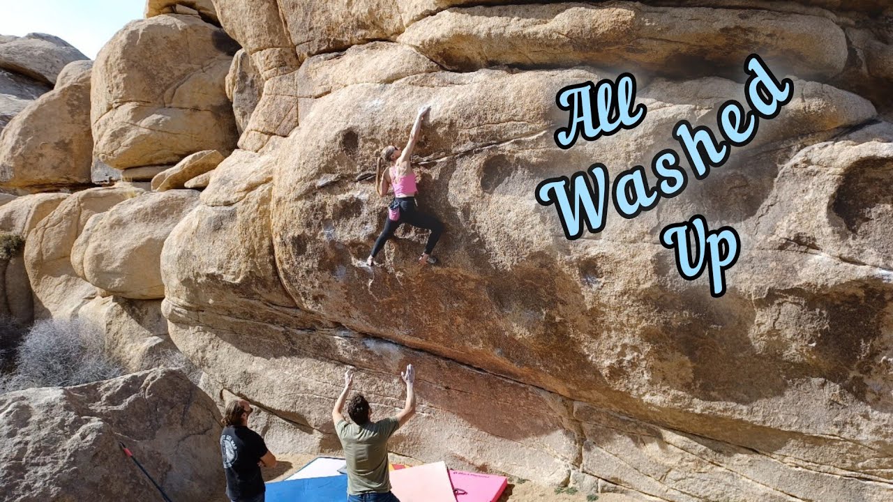 All Washed Up*** 🌊🧼🛀🏼🆙 (V6) Send - Joshua Tree