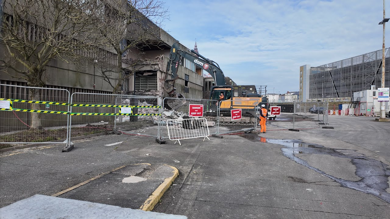 Demolition work has started finally.￼ #blackpool #police station