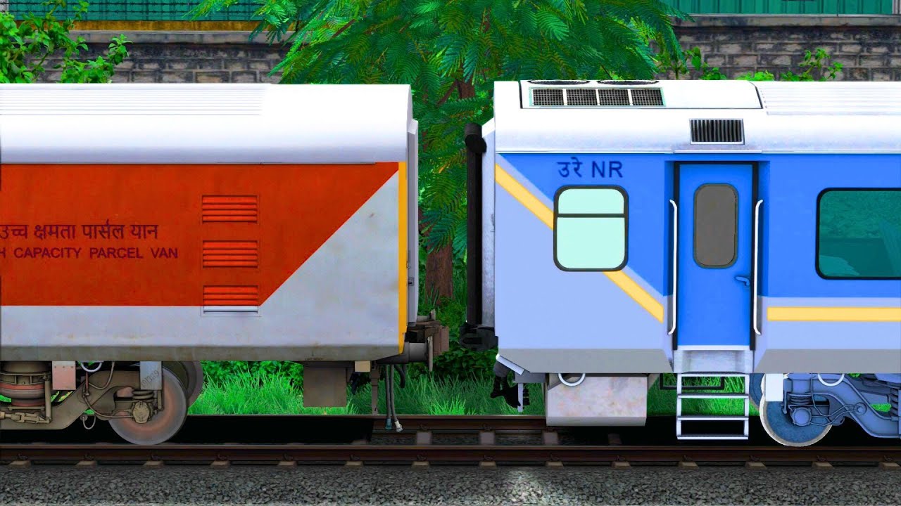 LHB SHATABDI COUPLING LHB PARCEL VAN TRAIN | BUMPY RAILROAD Train Simulator | Railwork | NTG GAMING