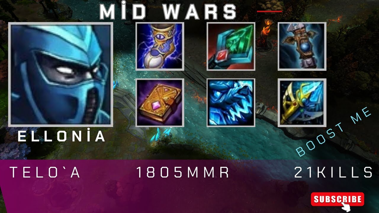 HoN | Mid Wars | Ellonia | telo`a | 1805 MMR