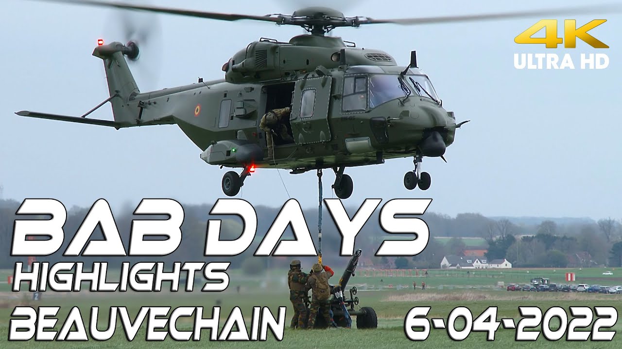 4K UHD BAB DAYS Beauvechain 2022 ,with spectacular Rotary Wing Demo and Few Passes of F-16 VRIESKE