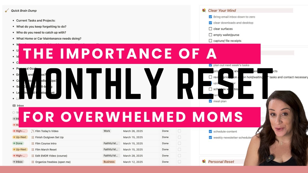 Why Every Mom Needs a Monthly Reset (Life-Changing!)