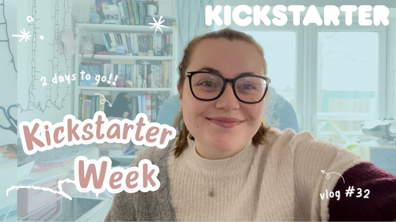 Let's do the final prep for my THIRD kickstarter! Fabrics, stickers and draw with me! Studio Vlog 32