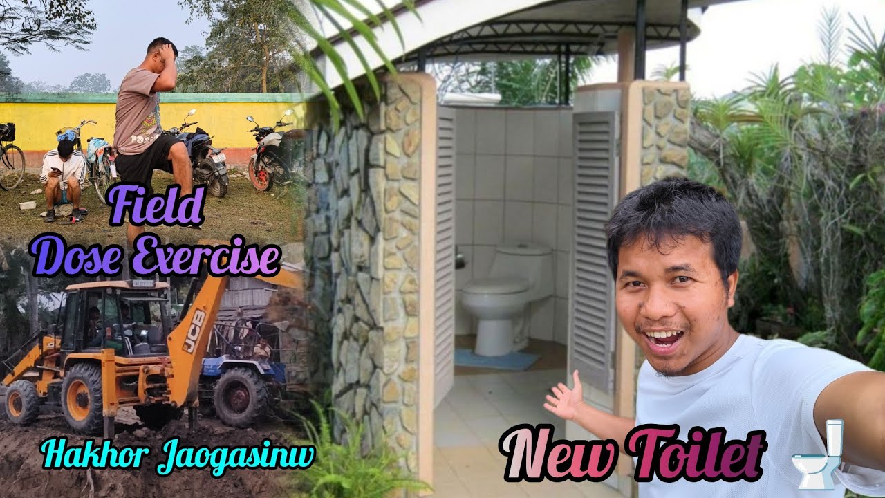 New Toilet 🚽//Morning ni Dose Exercise 😜//Hakhor Jaogasinw||Gs Vlogs 