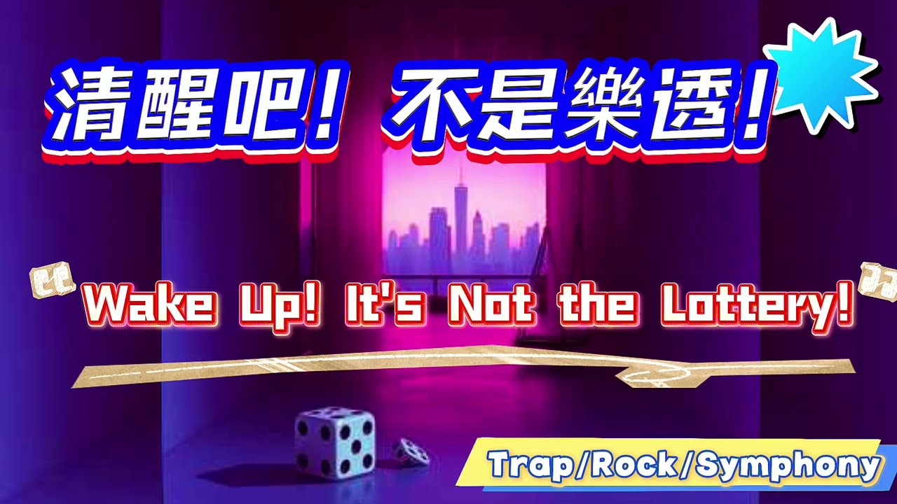 【清醒吧！不是樂透！】#Trap/Rock/Symphony#史詩級批判搖滾 | 拒絕階級複製的覺醒之歌 | 錢不會從天上掉下來|打破宿命#重建生活#中文原創歌曲 #俠客mama心靈DJ點歌單