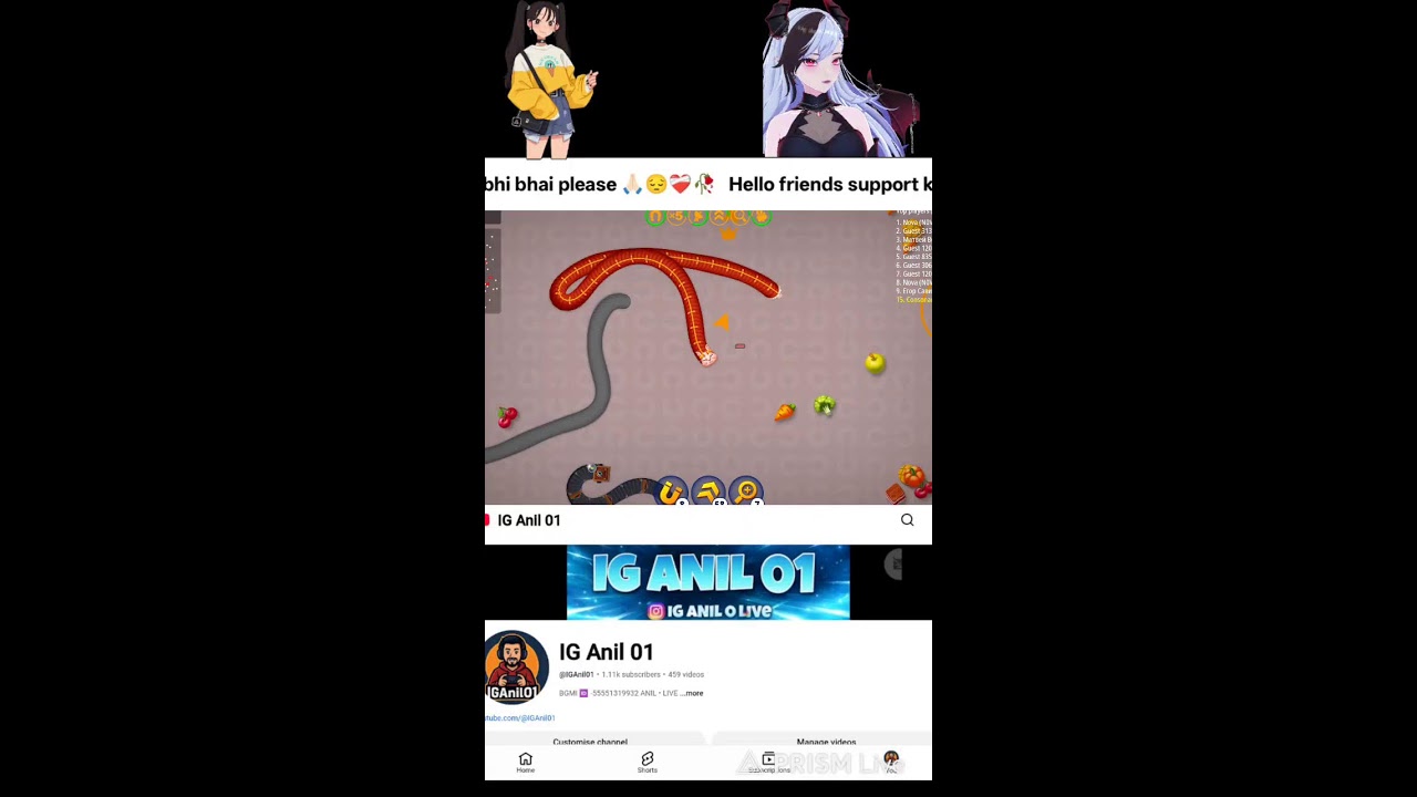 🔴WORMSZONEIO 🔴 LIVE STREAM BIG SNAKE 🐍 NEW UPDATE 2026  #shotlive #youtublive #livegame #iganil01