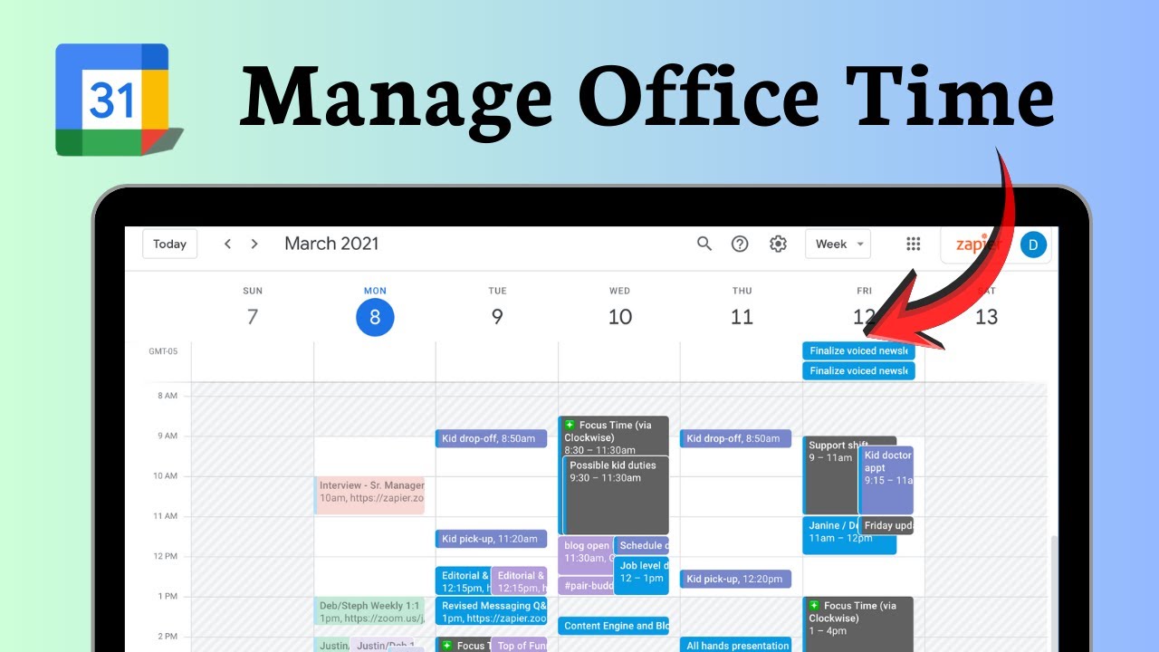 How to set working hours in Google Calendar (Productivity Max)