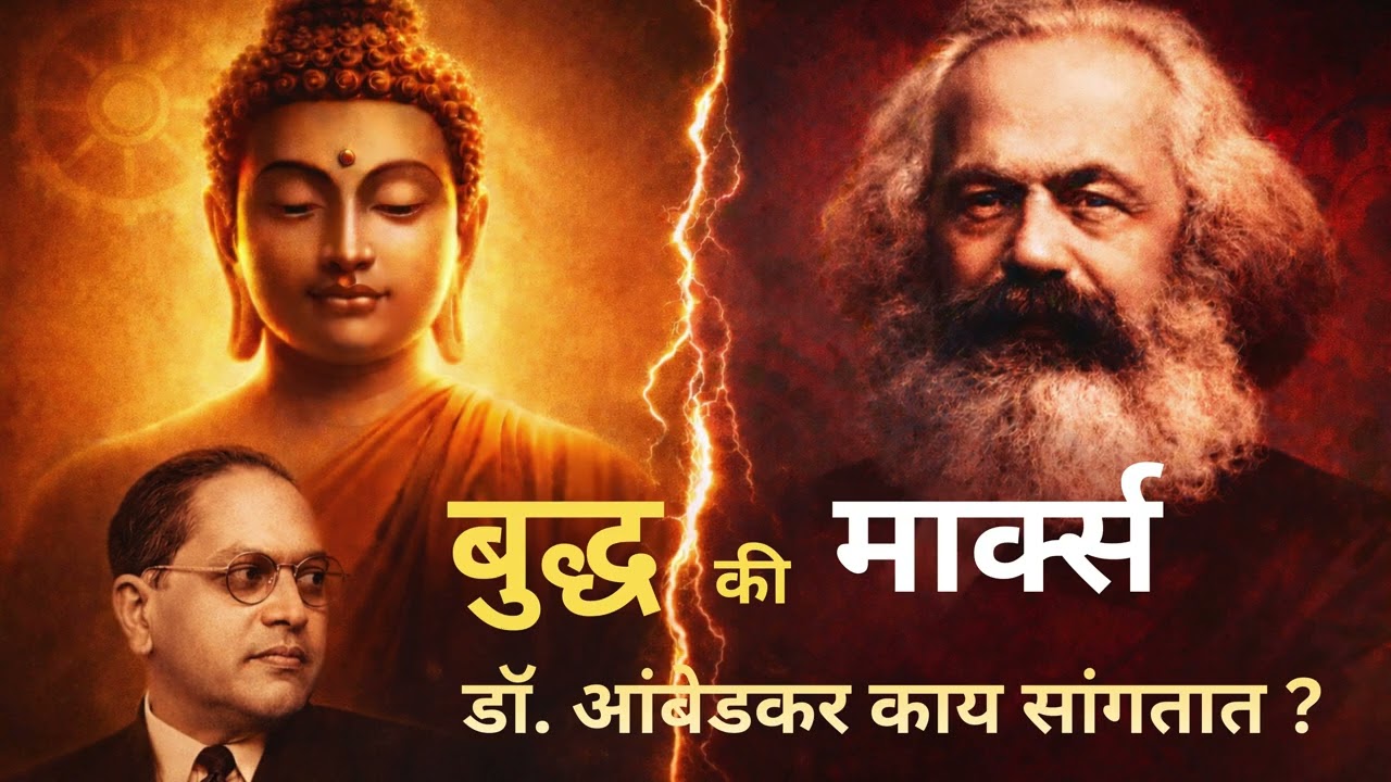 बुद्ध की कार्ल मार्क्स डॉ  आंबेडकरांनी कोणाचा मार्ग निवडला आणि का ? Buddha or Karl Marx ?