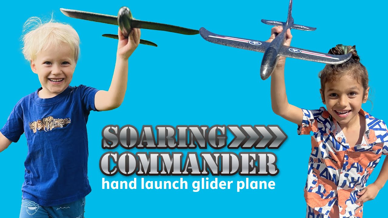Soaring Commander Glider ✈️ Flies Up to 160ft! (Durable Foam Outdoor Toy for Kids)