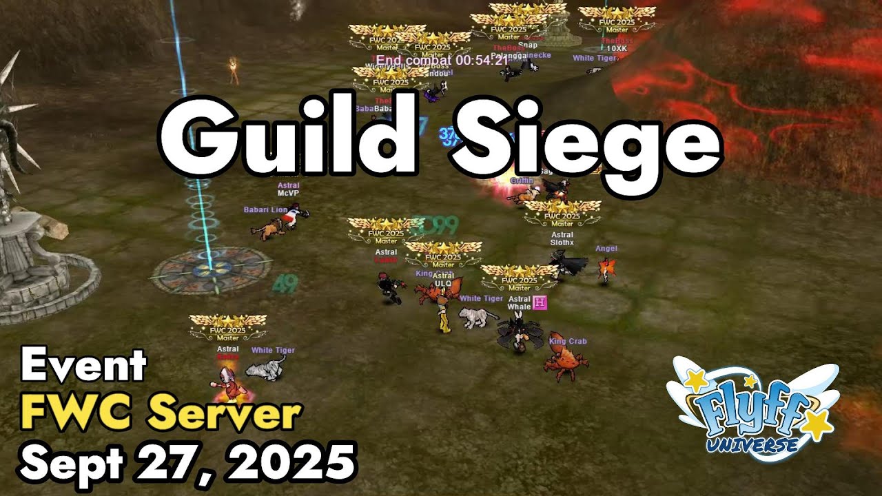 Guild Siege (Flyff World Championship) September 27, 2025 | Flyff Universe