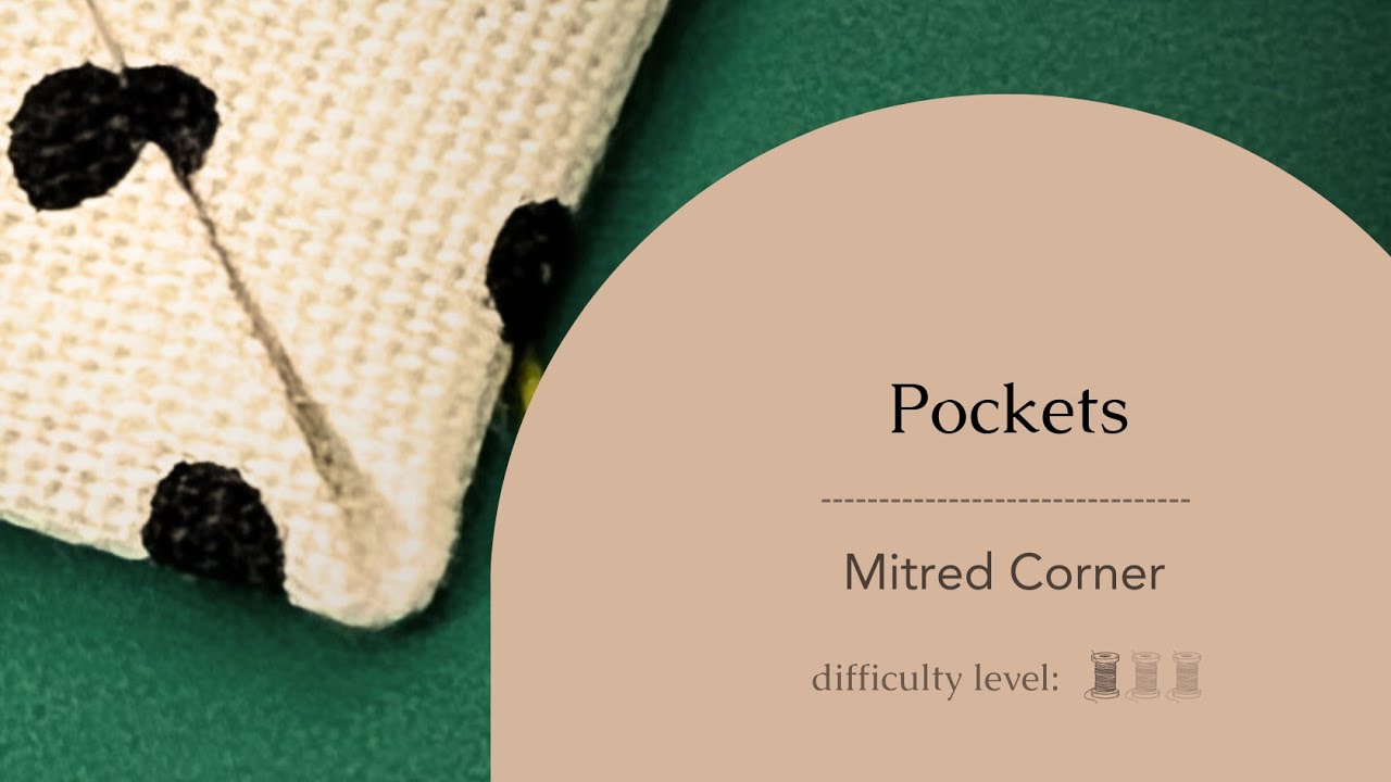 How to Sew Patch Pockets with Mitred Corners