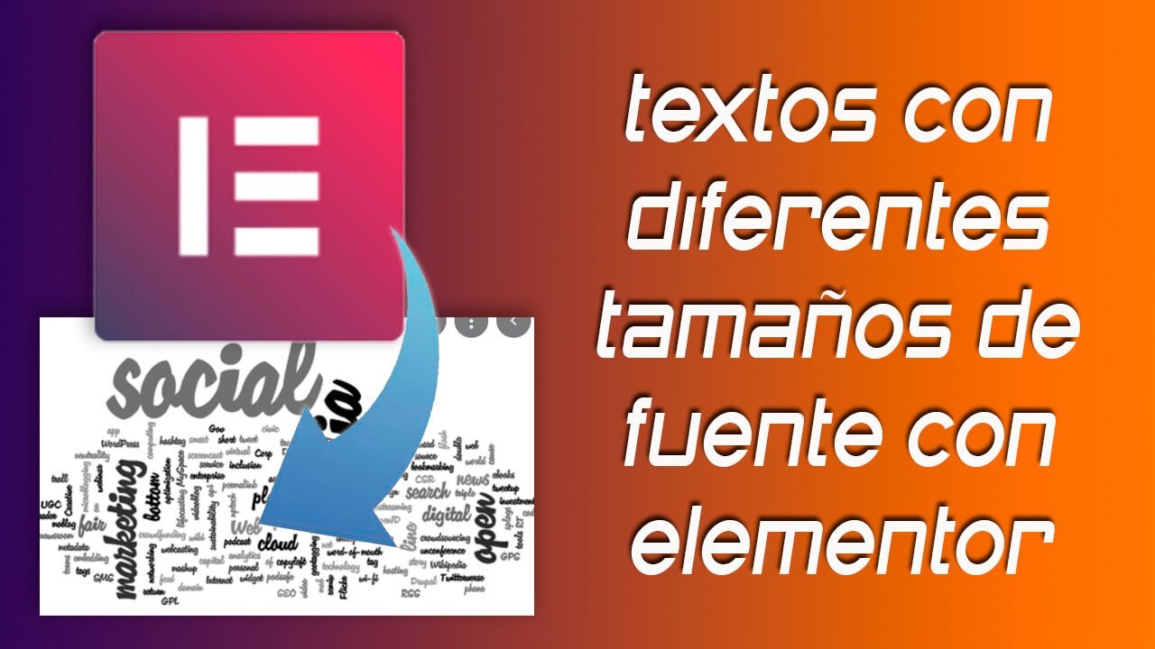 ✅Textos con diferentes tamaños de fuentes con Elementor free