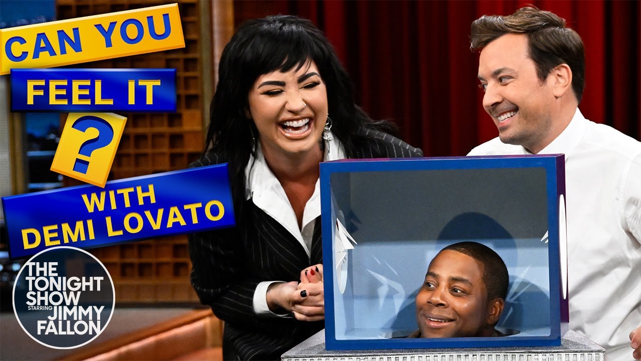 Can You Feel It? with Demi Lovato | The Tonight Show Starring Jimmy Fallon