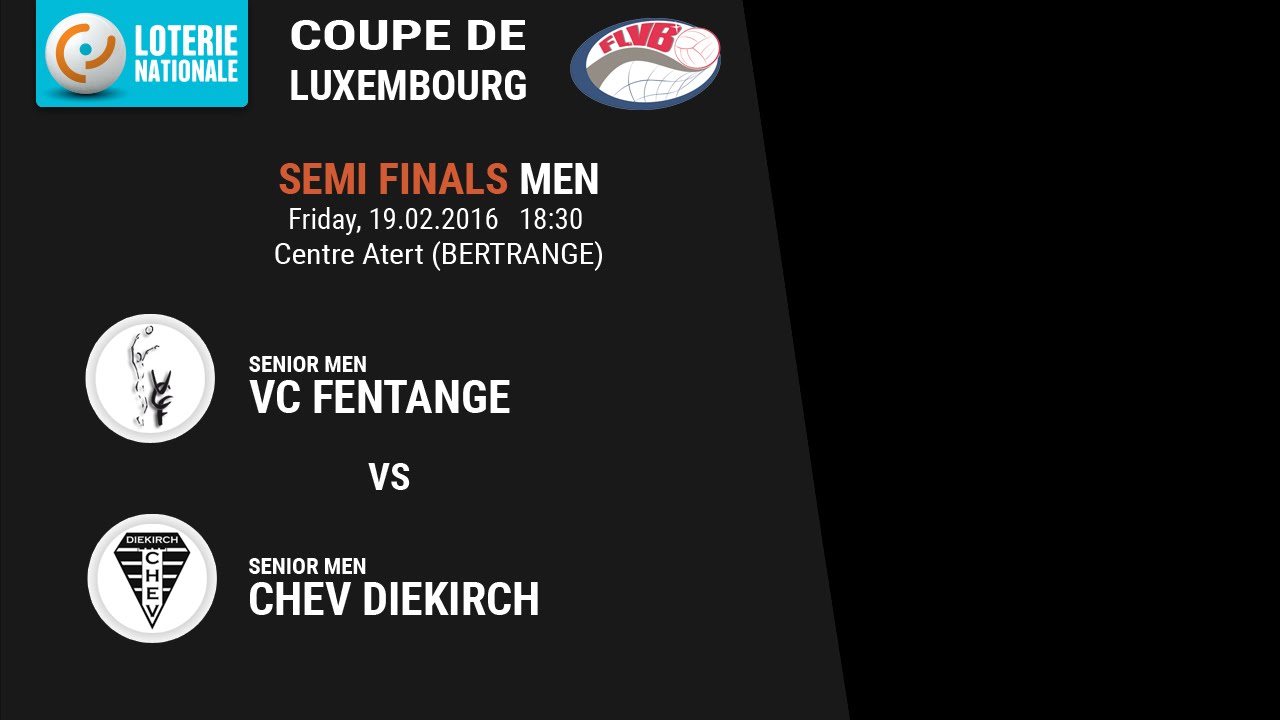 Men's semifinal VC Fentange vs CHEV Diekirch