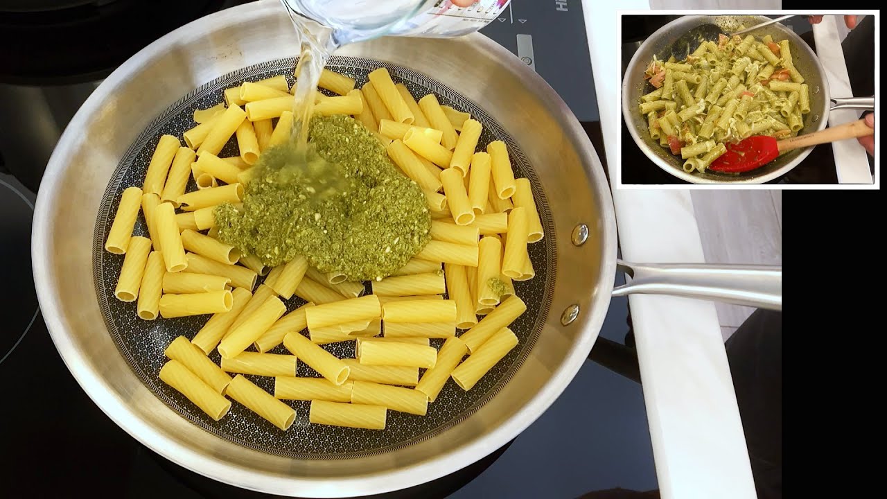 you never made * Pasta Pesto * like this | ONE POT cooking with bonus ingredients