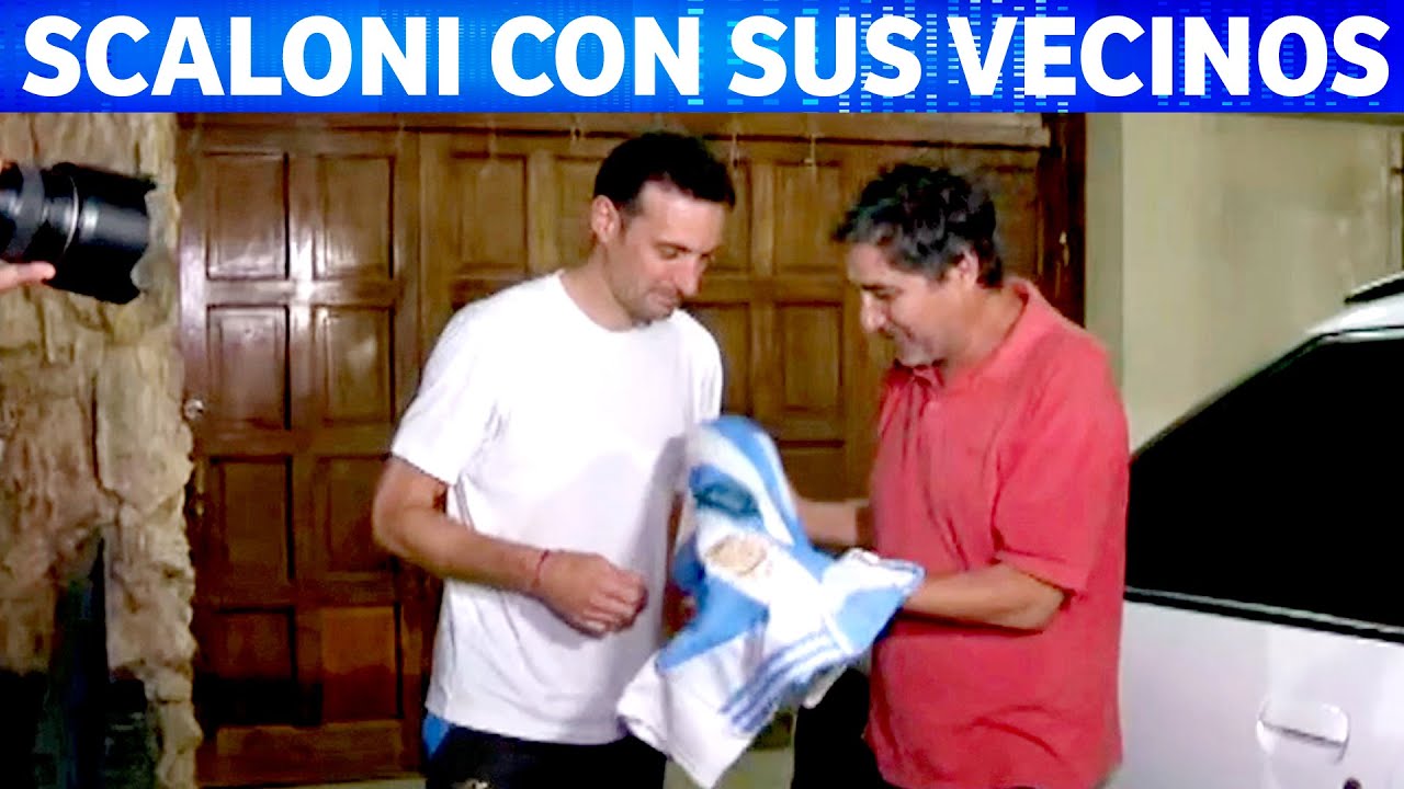 SCALONI SALUDÓ A SU VECINOS DE PUJATO TRAS EL TRIUNFO CONTRA BRASIL