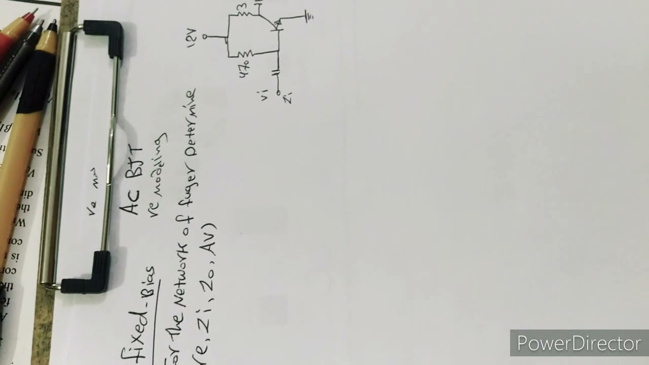BJT AC Fixed Bias(re modeling)