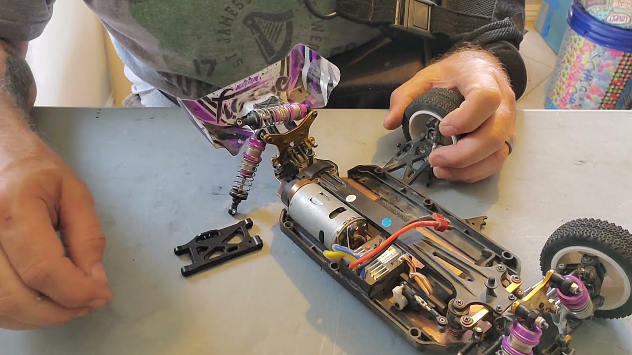 WL Toys 124019 Bashed, Broke, FIXED! New arm and tie rod install.